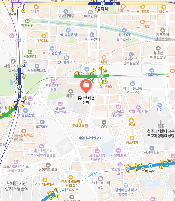 롯데백화점 본점 이미지