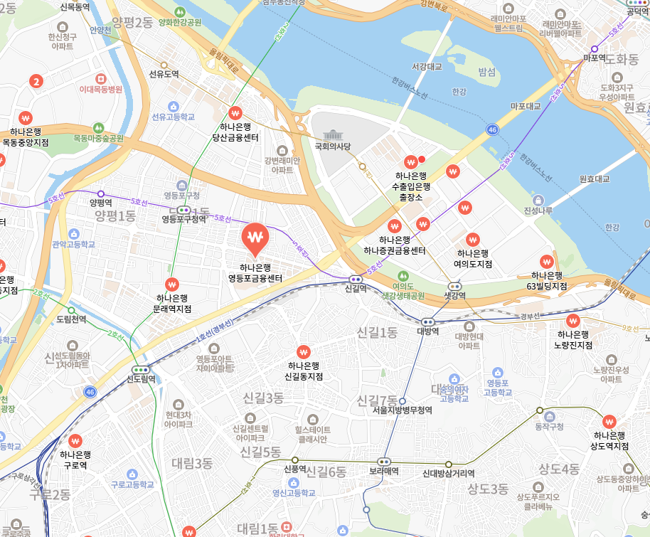 하나은행 영등포금융센터 이미지