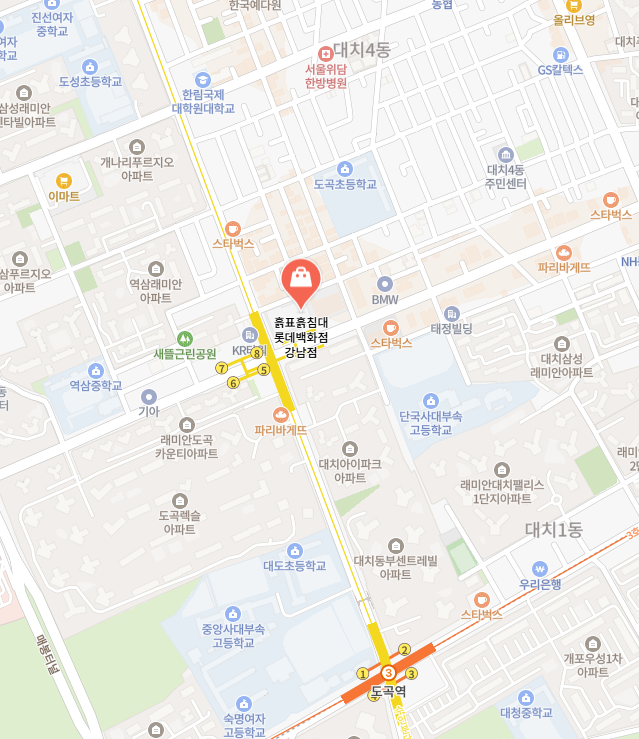 흙표흙침대 롯데백화점 강남점 이미지