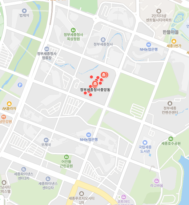 고유가 피해지원금 정부 세종청사 중앙동 이미지