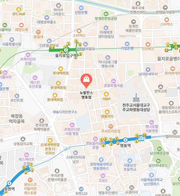 뉴발란스 명동점 이미지