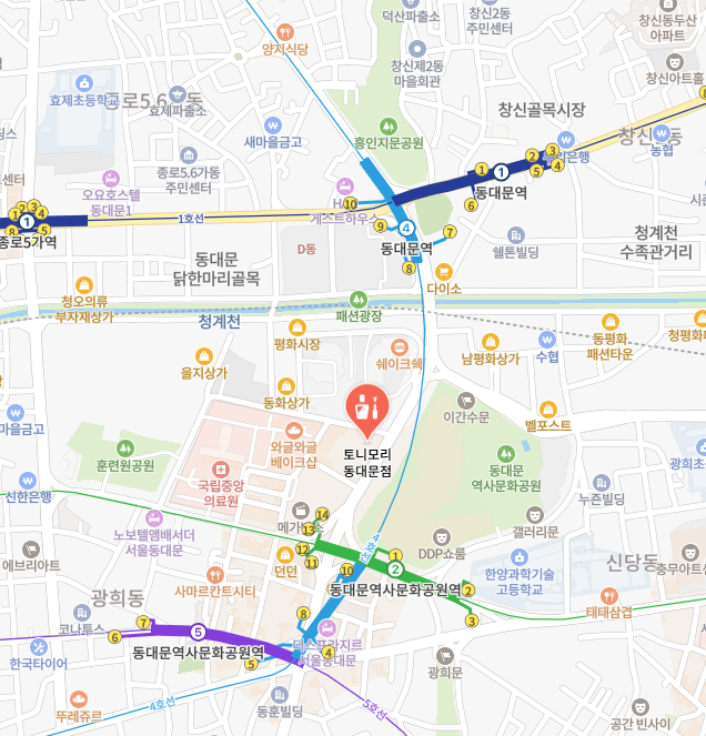 토니모리 동대문점 이미지