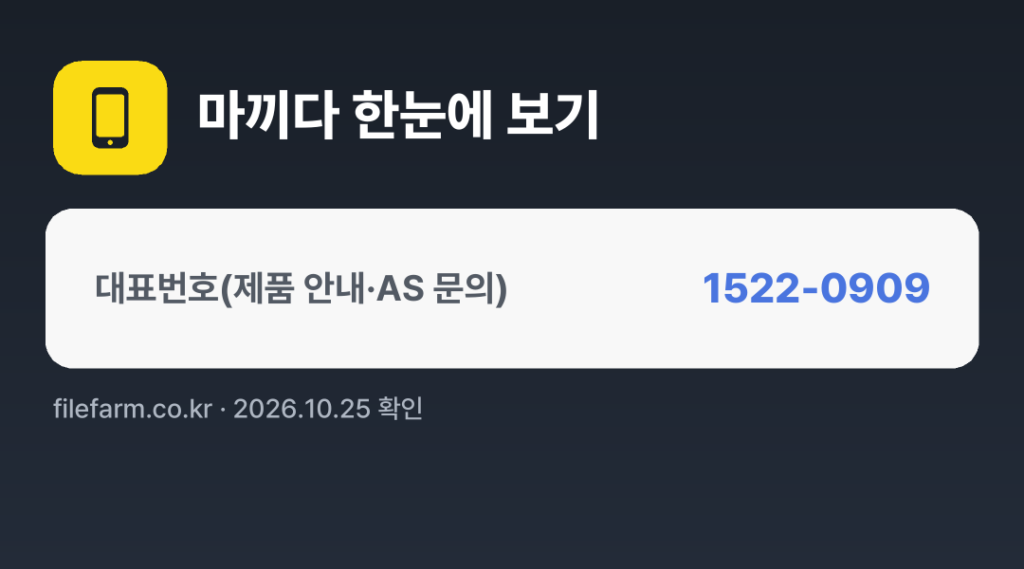 마끼다 한눈에 보기: 1522-0909
