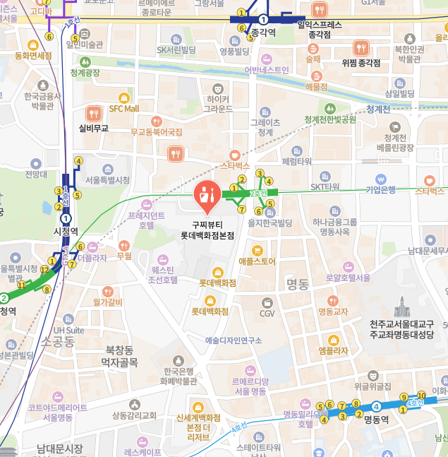 구찌 롯데백화점 본점 이미지