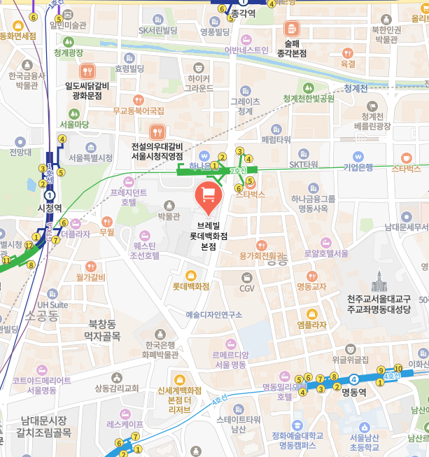 브레빌 롯데백화점 본점 이미지