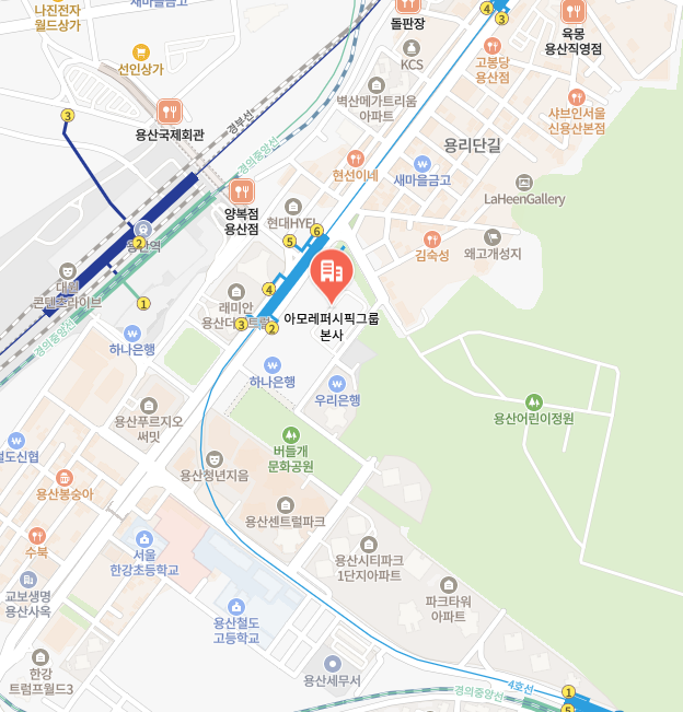 아모레퍼시픽 그룹 본사 이미지