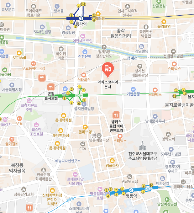 아식스코리아 본사 이미지