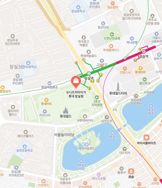 오니츠카타이거 롯데 잠실점 이미지