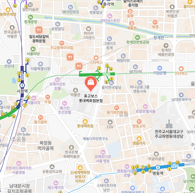 휴고보스 롯데백화점본점 이미지